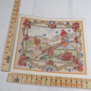 Vintage LUCY RIGGS 1986 Placemat SEE SAW #80269 (professional thick lamination)